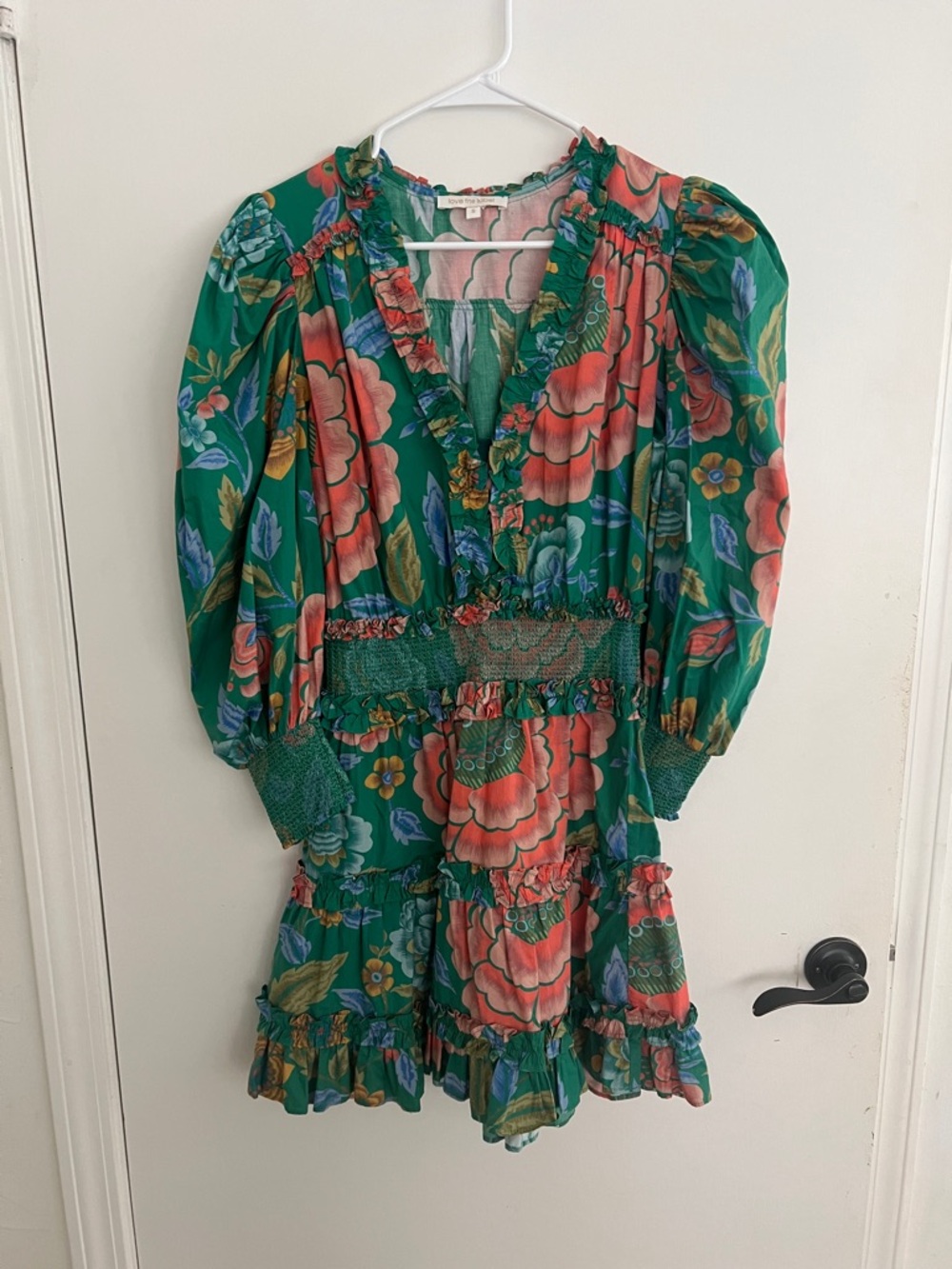 Love the Label Spring Green and Pink Floral Dress
